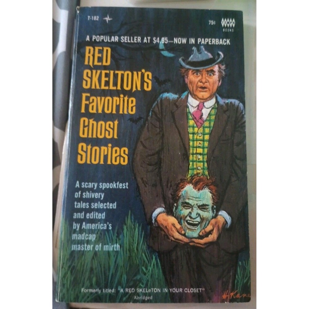 1968 Red Skelton's Favorite Ghost Stories 1st Ed 1st Print Tempo Horror PB T-182